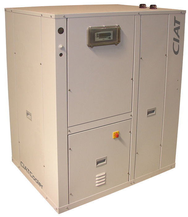 CIATCooler : nouvelle gamme CIAT en groupes de production d’eau glacée air/eau à implantation intérieure